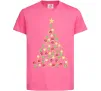 Детская футболка Ялинка з гірлянди Ярко-розовый Детская футболка Ялинка з гірлянди Ярко-розовый фото