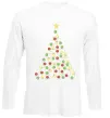 Лонгслив Ялинка з гірлянди Белый фото