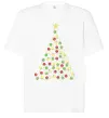 Футболка Оверсайз Ялинка з гірлянди Белый фото