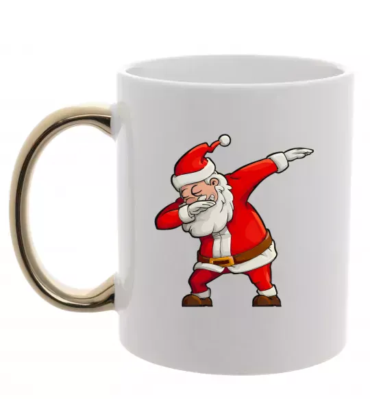 Чашка с цветной ручкой Санта танцює Золото фото