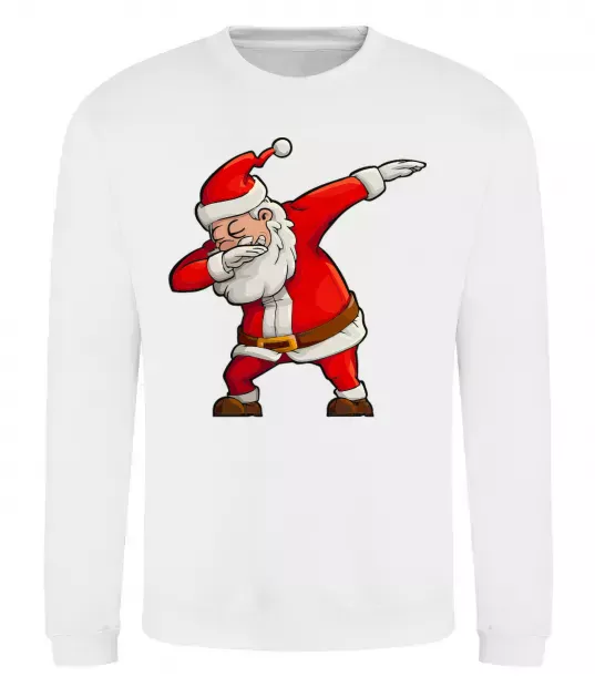 Світшот Санта танцює Білий фото