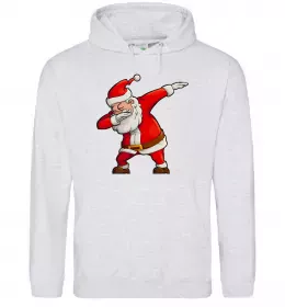 Мужская толстовка (худи) Christmas skull Серый меланж фото Мужская толстовка (худи) Christmas skull Серый меланж фото