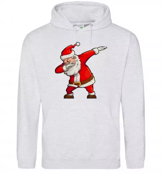 Жіноча толстовка (худі) Санта танцює Сірий меланж фото