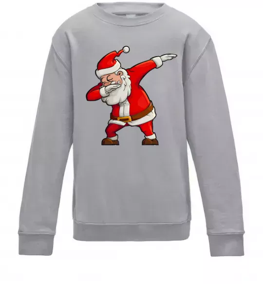 Детский Свитшот Санта танцює Серый меланж фото
