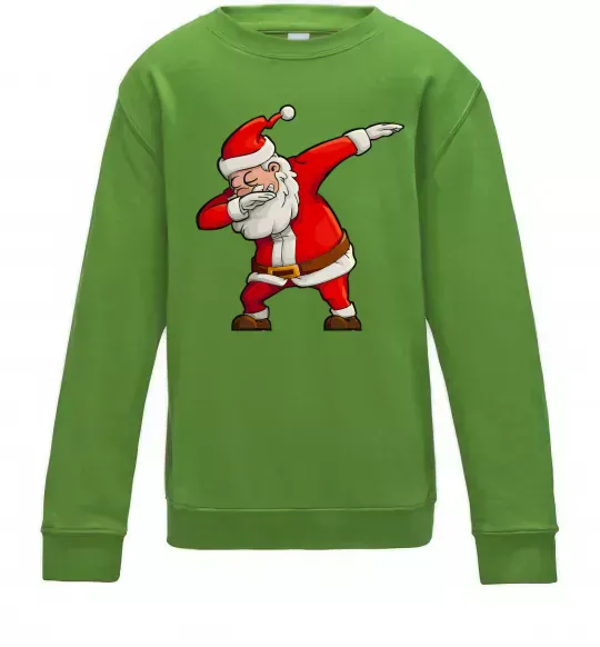 Детский Свитшот Санта танцює Лаймовый фото