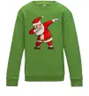 Детский Свитшот Санта танцює Лаймовый фото