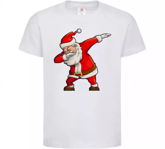 Дитяча футболка Санта танцює Білий фото