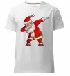 Чоловіча преміум футболка Санта танцює Білий фото