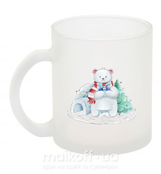 Чашка скляна Северный медведь Фроузен фото