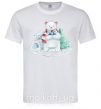 Мужская футболка Северный медведь Белый фото