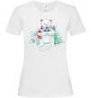 Жіноча футболка Білий ведмідь Білий фото