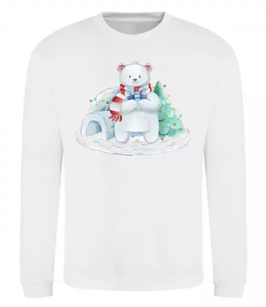 Свитшот Білий ведмідь Белый фото