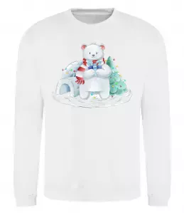 Свитшот Білий ведмідь Белый фото