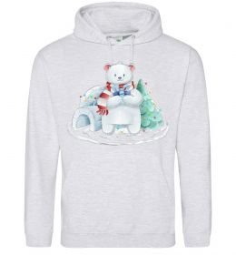 Чоловіча толстовка (худі) Білий ведмідь Чоловіча толстовка (худі) Білий ведмідь