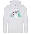 Мужская толстовка (худи) Білий ведмідь Серый меланж Мужская толстовка (худи) Білий ведмідь Серый меланж фото