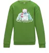 Детский Свитшот Білий ведмідь Лаймовый фото