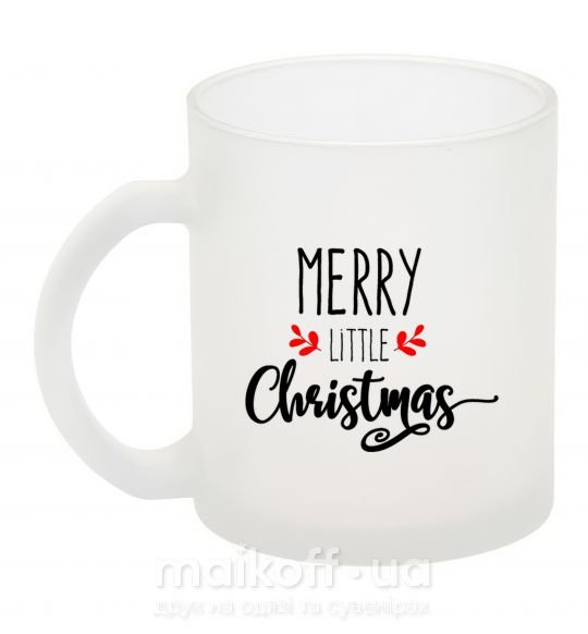 Чашка скляна Merry little Christmas Фроузен фото