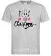 Мужская футболка Merry little Christmas Серый фото