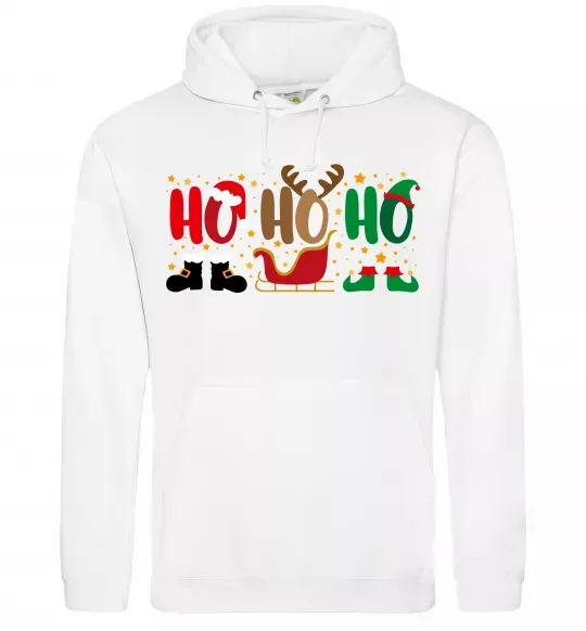 Жіноча толстовка (худі) HO-HO-HO Білий фото