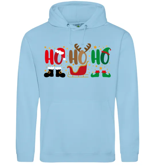 Жіноча толстовка (худі) HO-HO-HO Блакитний фото