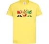 Детская футболка HO-HO-HO Лимонный фото
