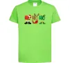 Детская футболка HO-HO-HO Лаймовый фото