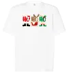 Футболка Оверсайз HO-HO-HO Білий фото