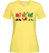 Жіноча футболка HO-HO-HO Лимонний Жіноча футболка HO-HO-HO Лимонний фото