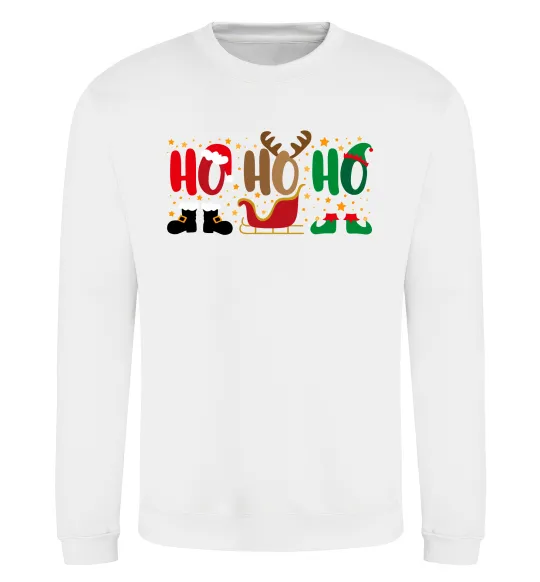 Свитшот HO-HO-HO Белый фото