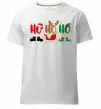 Чоловіча преміум футболка HO-HO-HO Білий фото