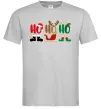 Чоловіча футболка HO-HO-HO Сірий Чоловіча футболка HO-HO-HO Сірий фото