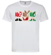 Чоловіча футболка HO-HO-HO Білий Чоловіча футболка HO-HO-HO Білий фото