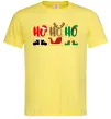 Чоловіча футболка HO-HO-HO Лимонний Чоловіча футболка HO-HO-HO Лимонний фото