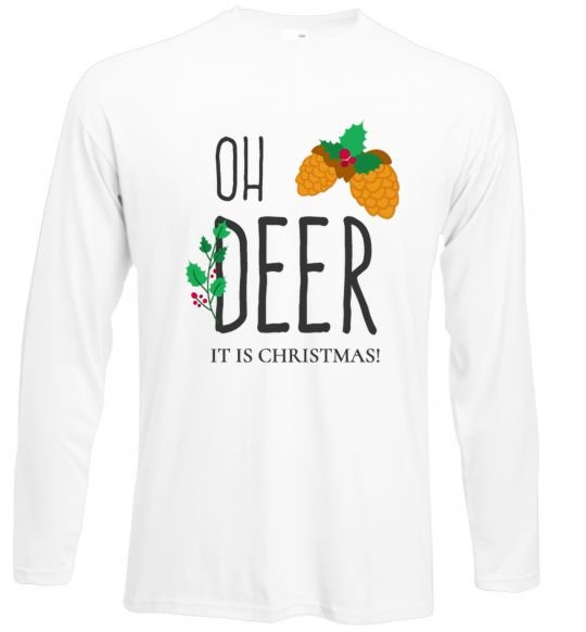 Реглан Oh deer шишки Белый фото