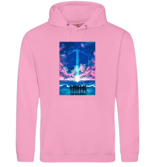 Женская толстовка (худи) BTS army Розовый фото