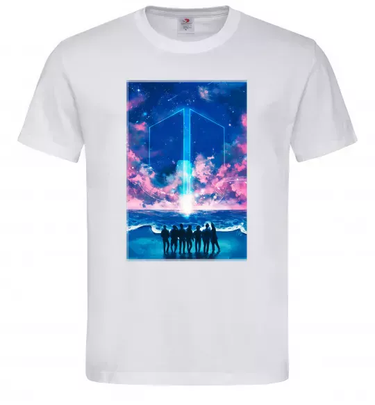 Мужская футболка BTS army Белый фото