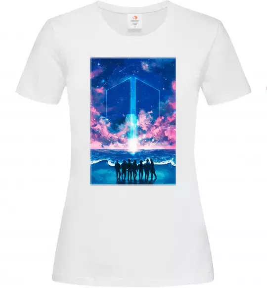 Жіноча футболка BTS army Білий фото