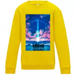 Дитячий світшот BTS army Сонячно жовтий фото