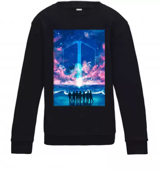 Дитячий світшот BTS army Чорний фото