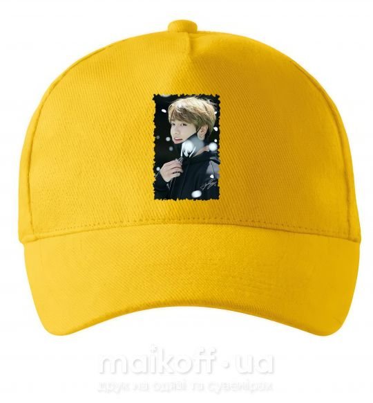 Кепка Jongkook signature Сонячно жовтий фото