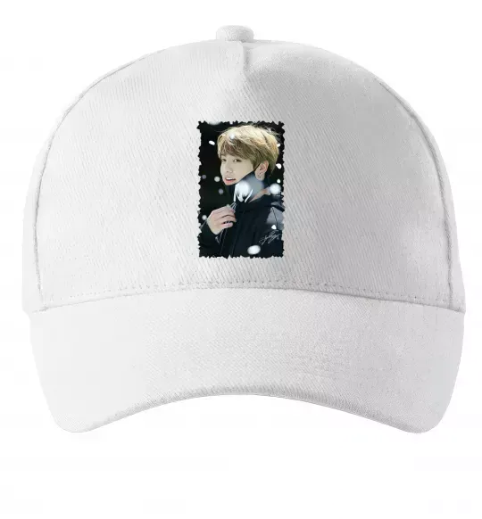 Кепка Jongkook signature Белый фото