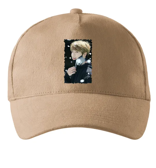 Кепка Jongkook signature Песочный фото