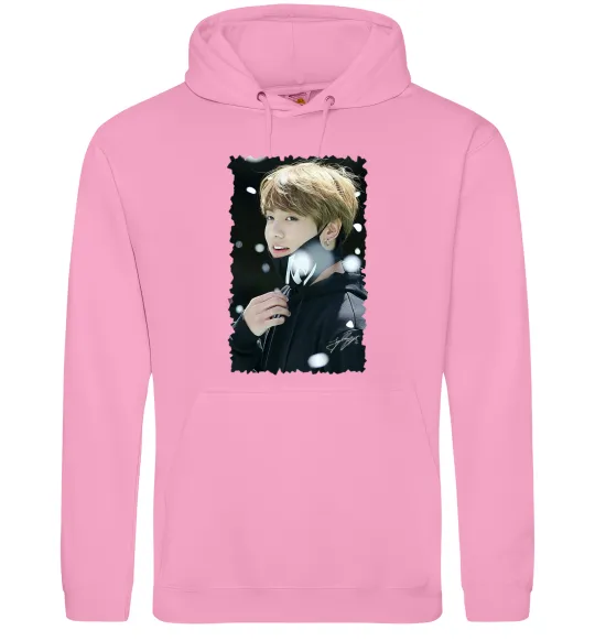 Мужская толстовка (худи) Jongkook signature Розовый фото