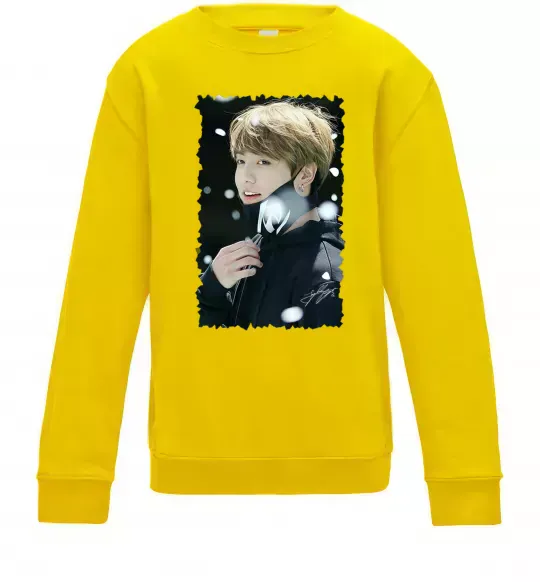 Детский Свитшот Jongkook signature Солнечно желтый фото