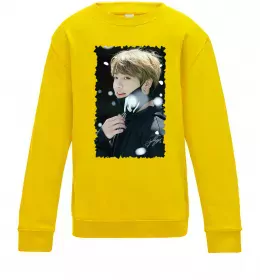 Детский Свитшот Jongkook signature Солнечно желтый фото