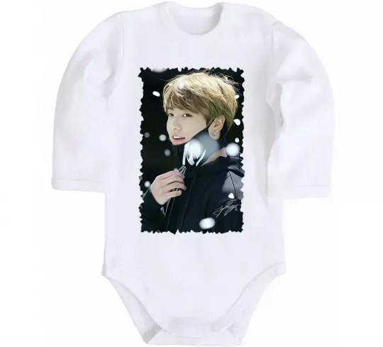 Детский боди Jongkook signature Белый фото
