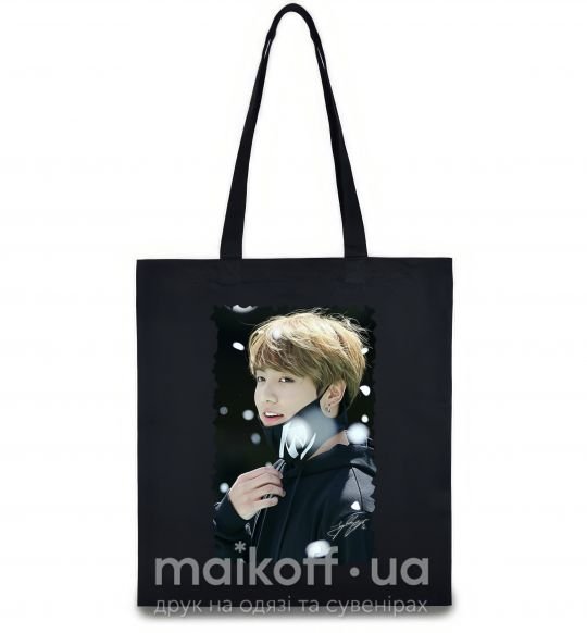 Еко-сумка Jongkook signature Чорний фото