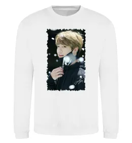 Свитшот Jongkook signature Белый фото