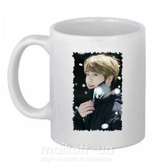 Чашка керамічна Jongkook signature Білий фото