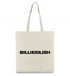 Еко-сумка Billieeilish text Бежевий фото